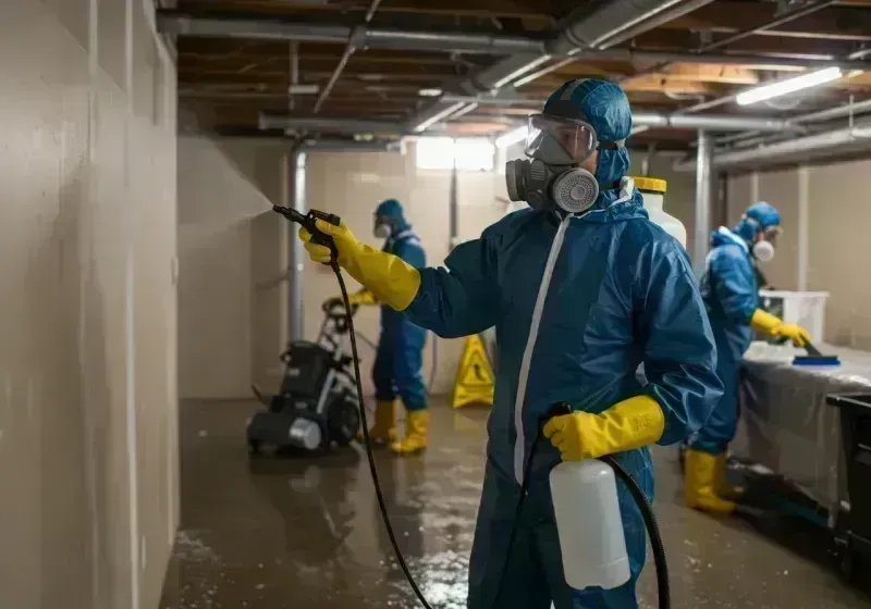 Basement Sanitization and Antimicrobial Treatment process in Valley View, PA